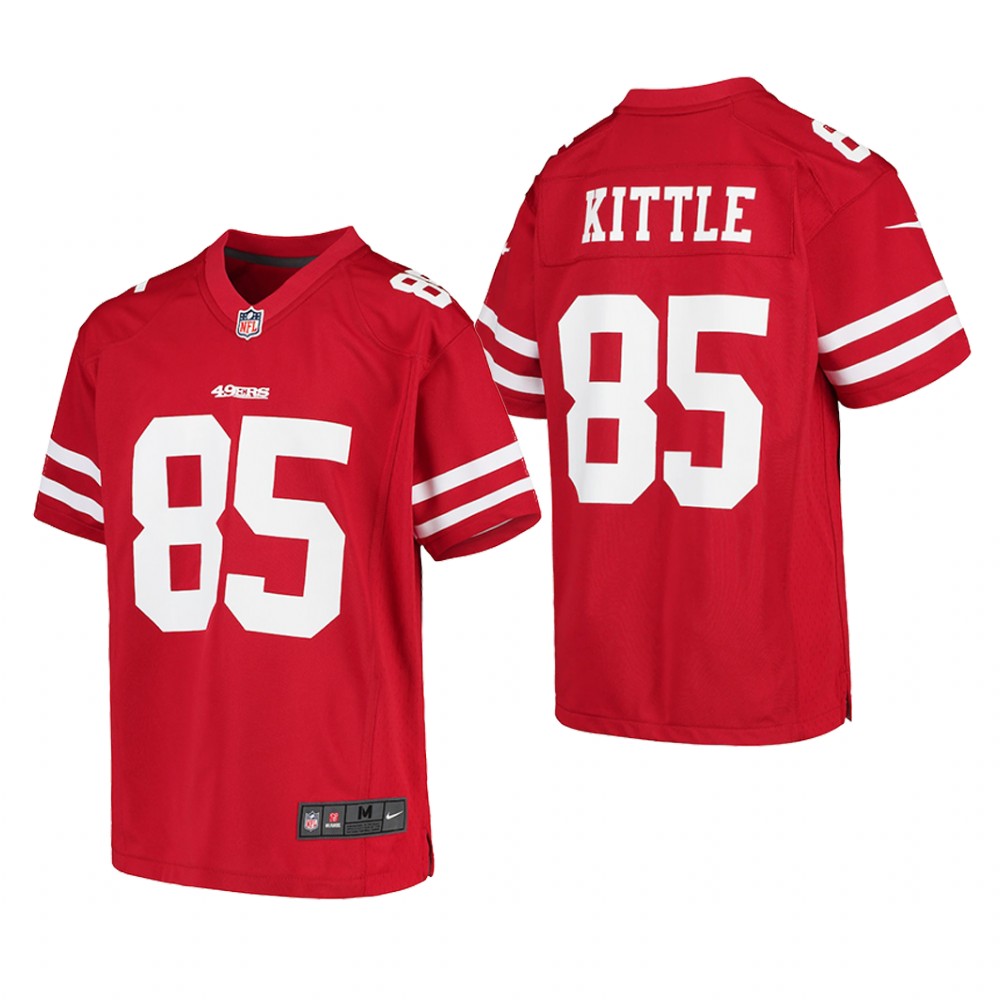San Francisco 49ers George Kittle Scarlet Jersey Game - Youth