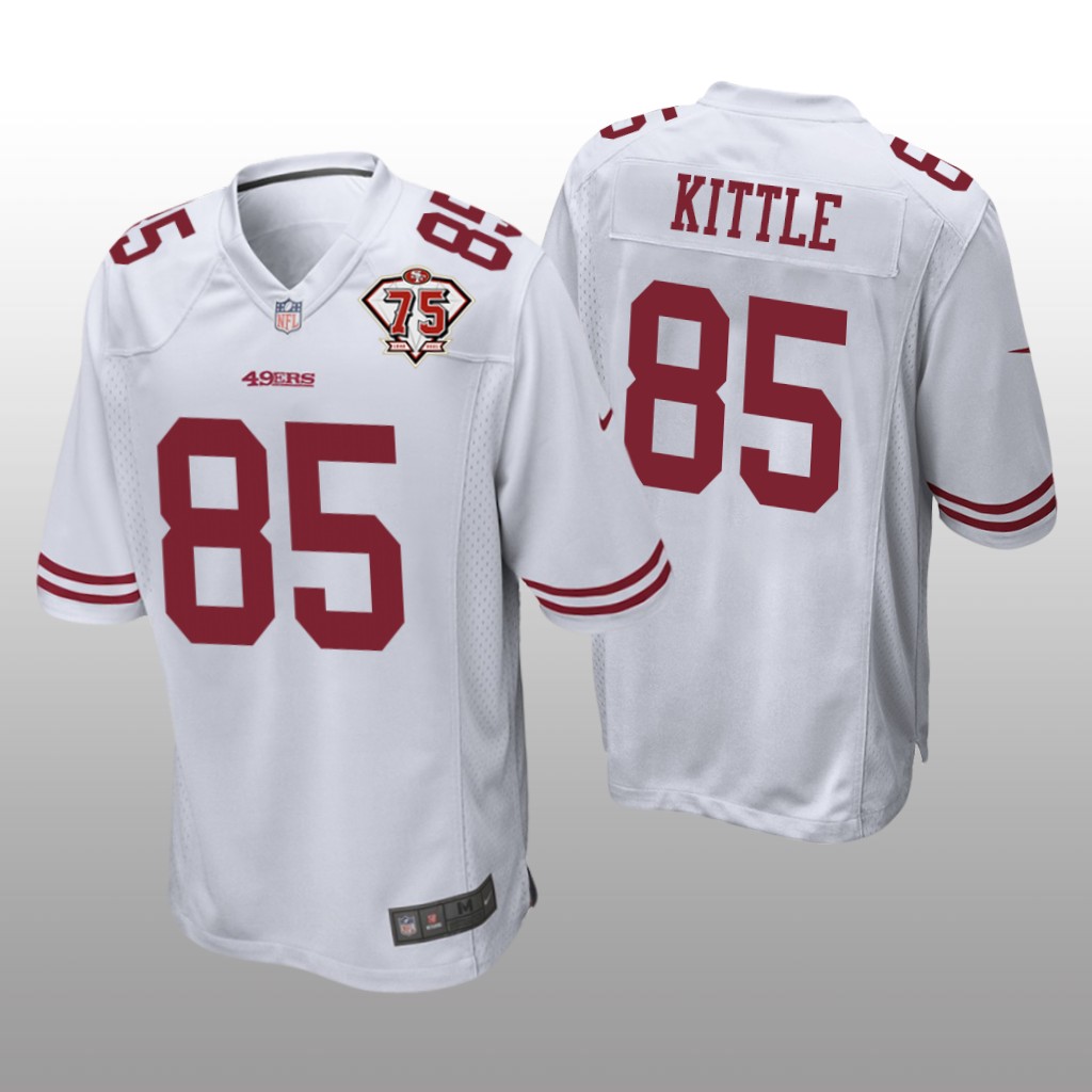 San Francisco 49ers George Kittle White Game 75th Anniversary Patch - Men's