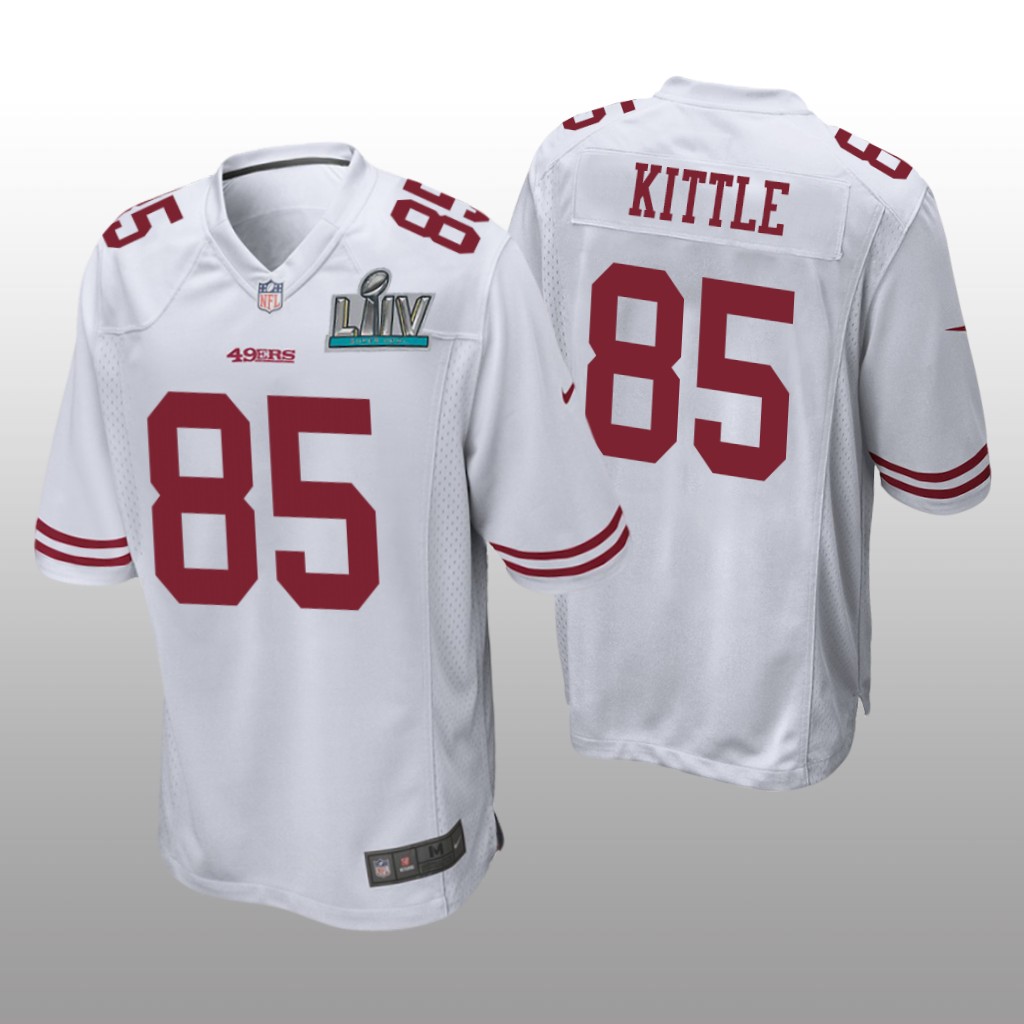 San Francisco 49ers George Kittle White Game Jersey Super Bowl LIV - Men's