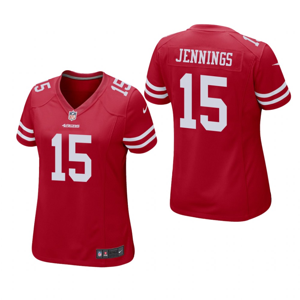 San Francisco 49ers Jauan Jennings Scarlet Jersey Game - Women's