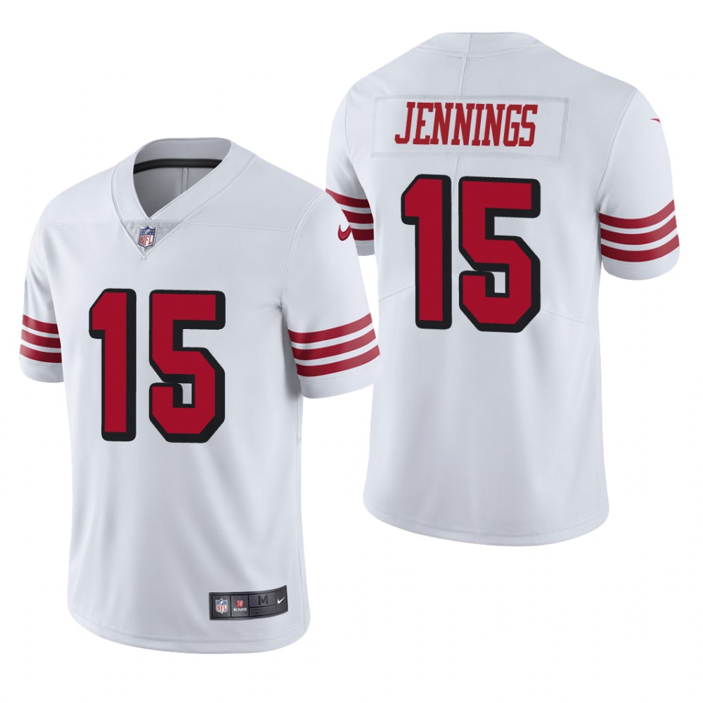 San Francisco 49ers Jauan Jennings White Jersey Color Rush Limited - Men's