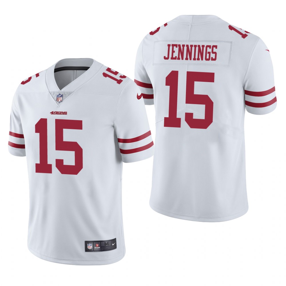 San Francisco 49ers Jauan Jennings White Jersey Vapor Limited - Men's