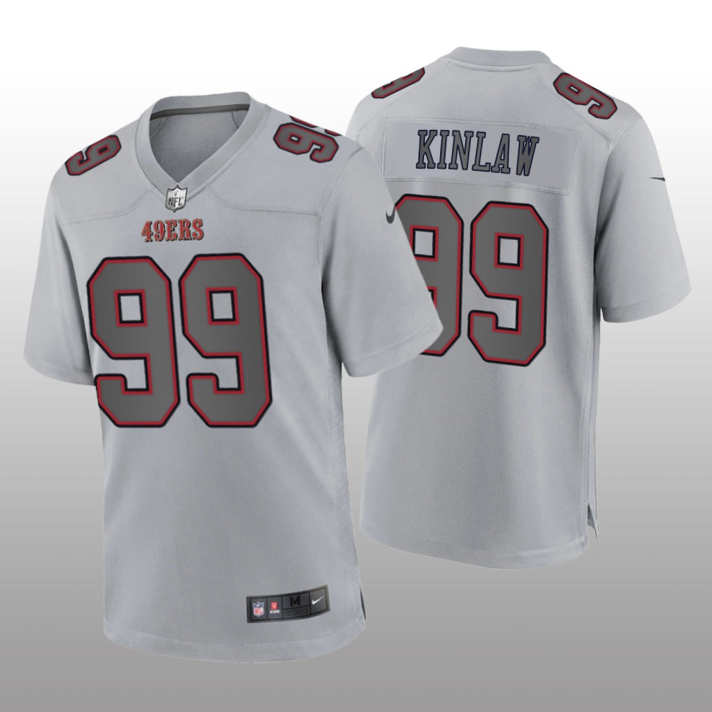 San Francisco 49ers Javon Kinlaw Gray Jersey Atmosphere Fashion Game - Men's