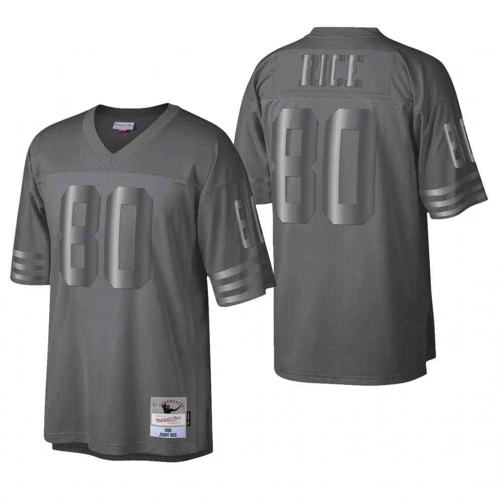 San Francisco 49ers Jerry Rice Charcoal Retired Player 1990 Metal Legacy - Men's