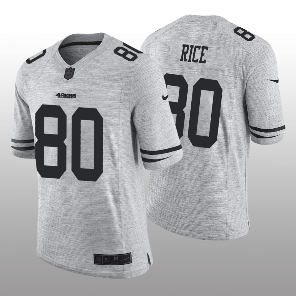 San Francisco 49ers Jerry Rice Gray Jersey Gridiron Gray Limited