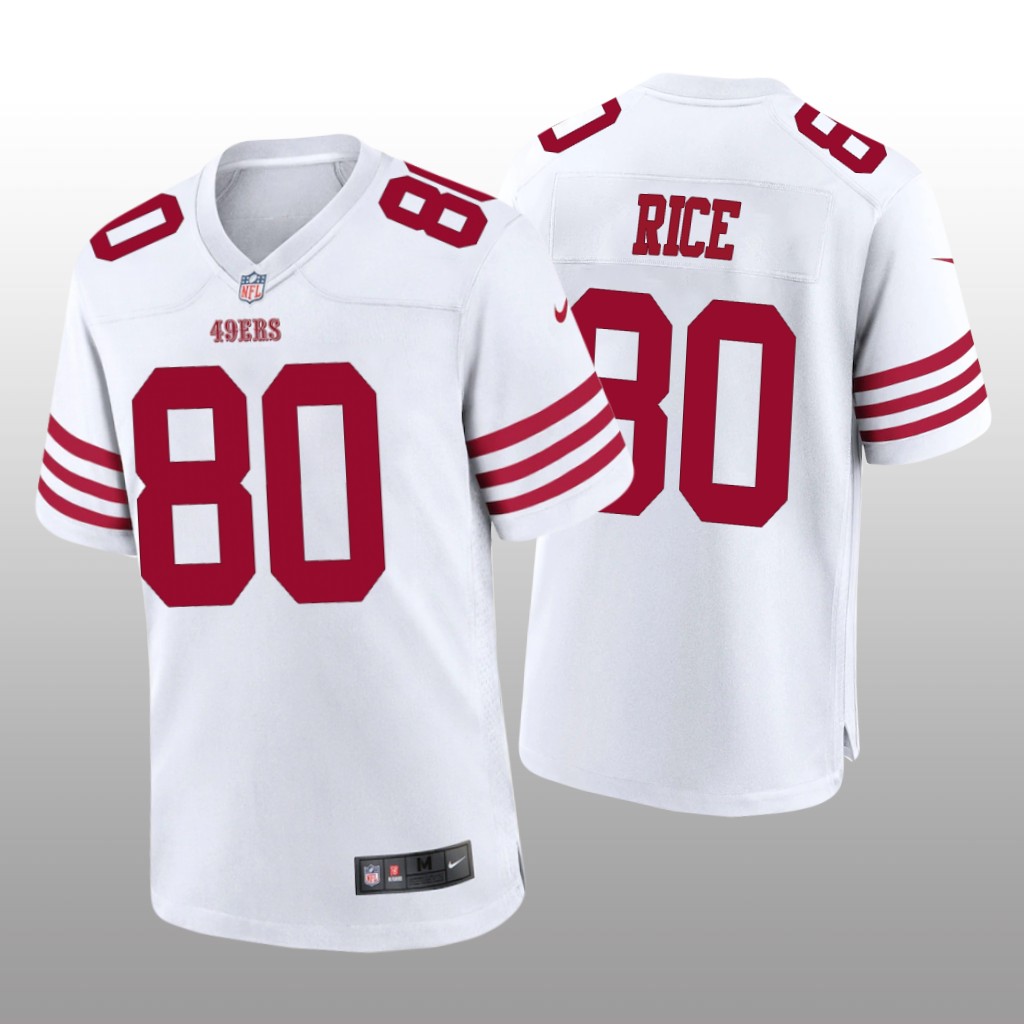 San Francisco 49ers Jerry Rice White Jersey 2022-23 Game - Men's