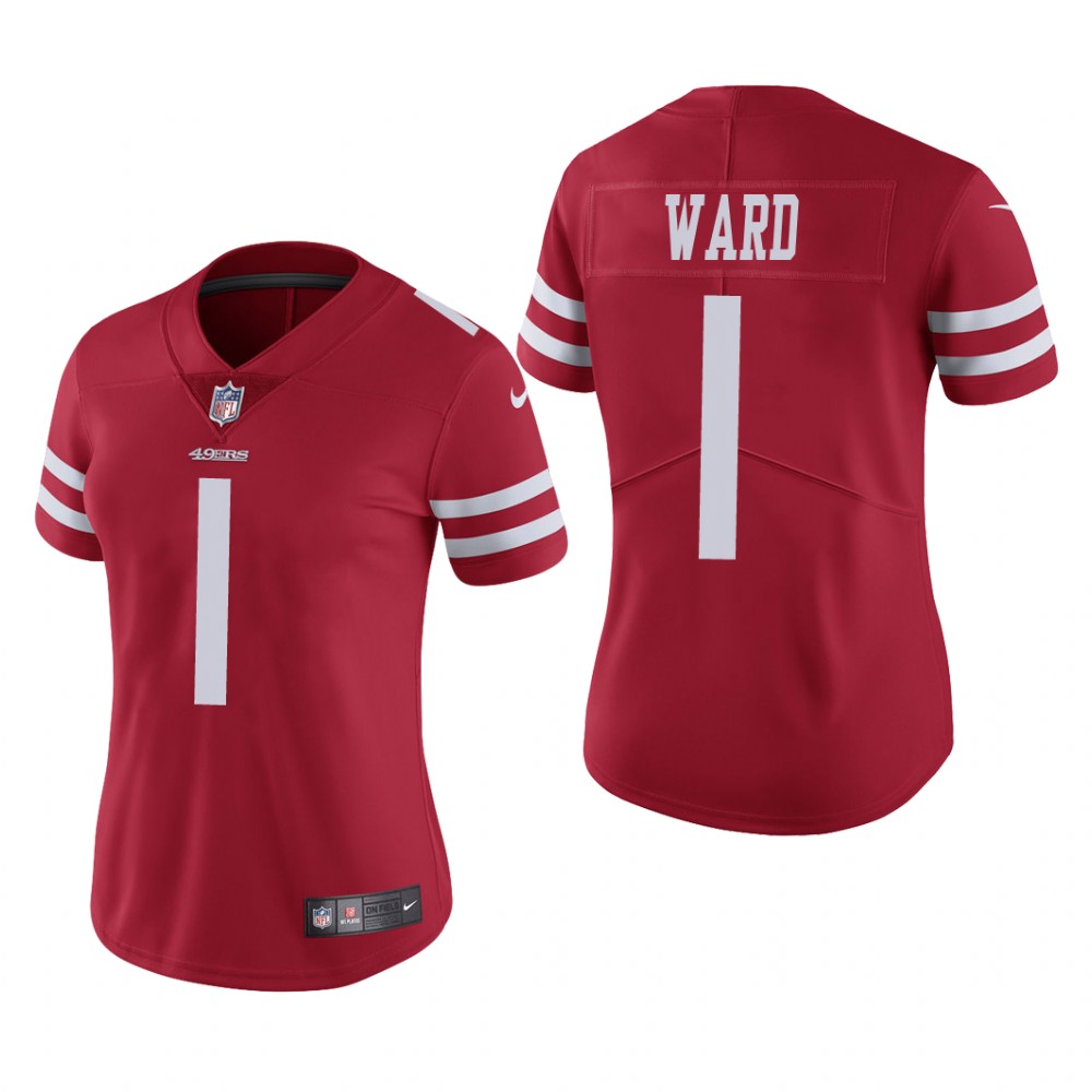 San Francisco 49ers Jimmie Ward Scarlet Jersey Vapor Limited - Women's