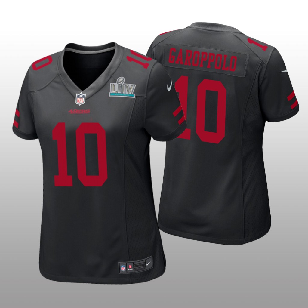 San Francisco 49ers Jimmy Garoppolo Black Game Jersey Super Bowl LIV - Women's