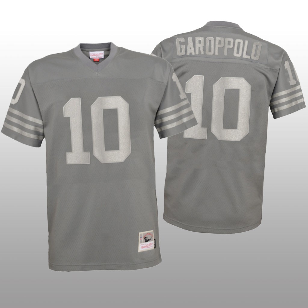 San Francisco 49ers Jimmy Garoppolo Charcoal Jersey Metal  - Youth