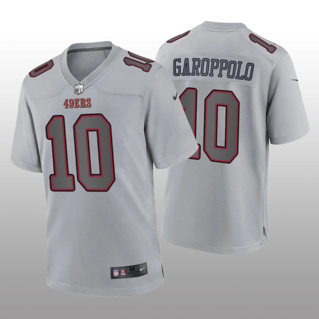 San Francisco 49ers Jimmy Garoppolo Gray Jersey Atmosphere Fashion Game - Men's