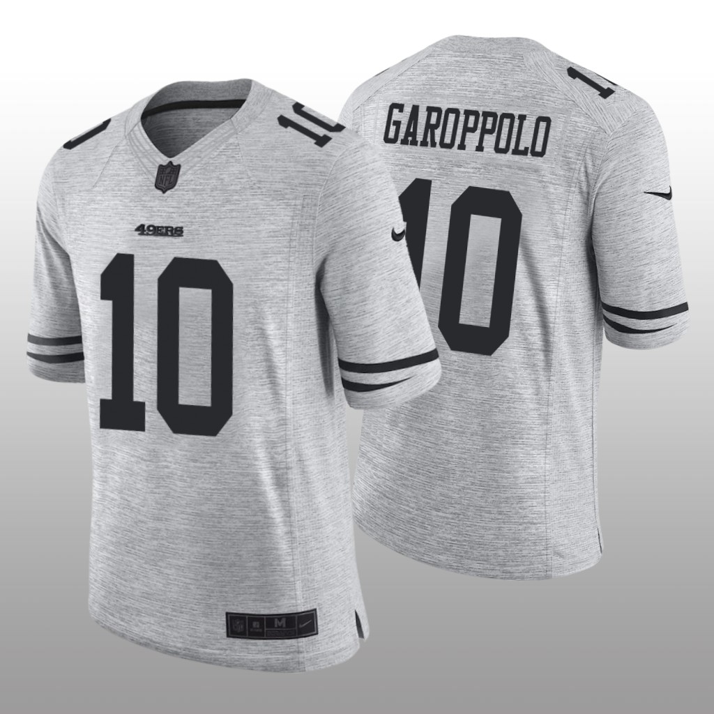 San Francisco 49ers Jimmy Garoppolo Gray Jersey Gridiron Gray Limited