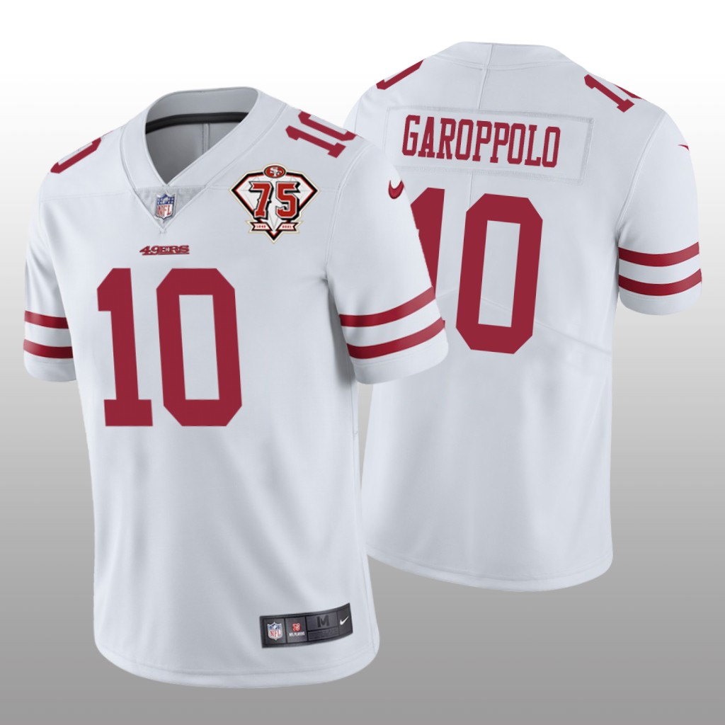 San Francisco 49ers Jimmy Garoppolo White Limited 75th Anniversary Patch - Men's