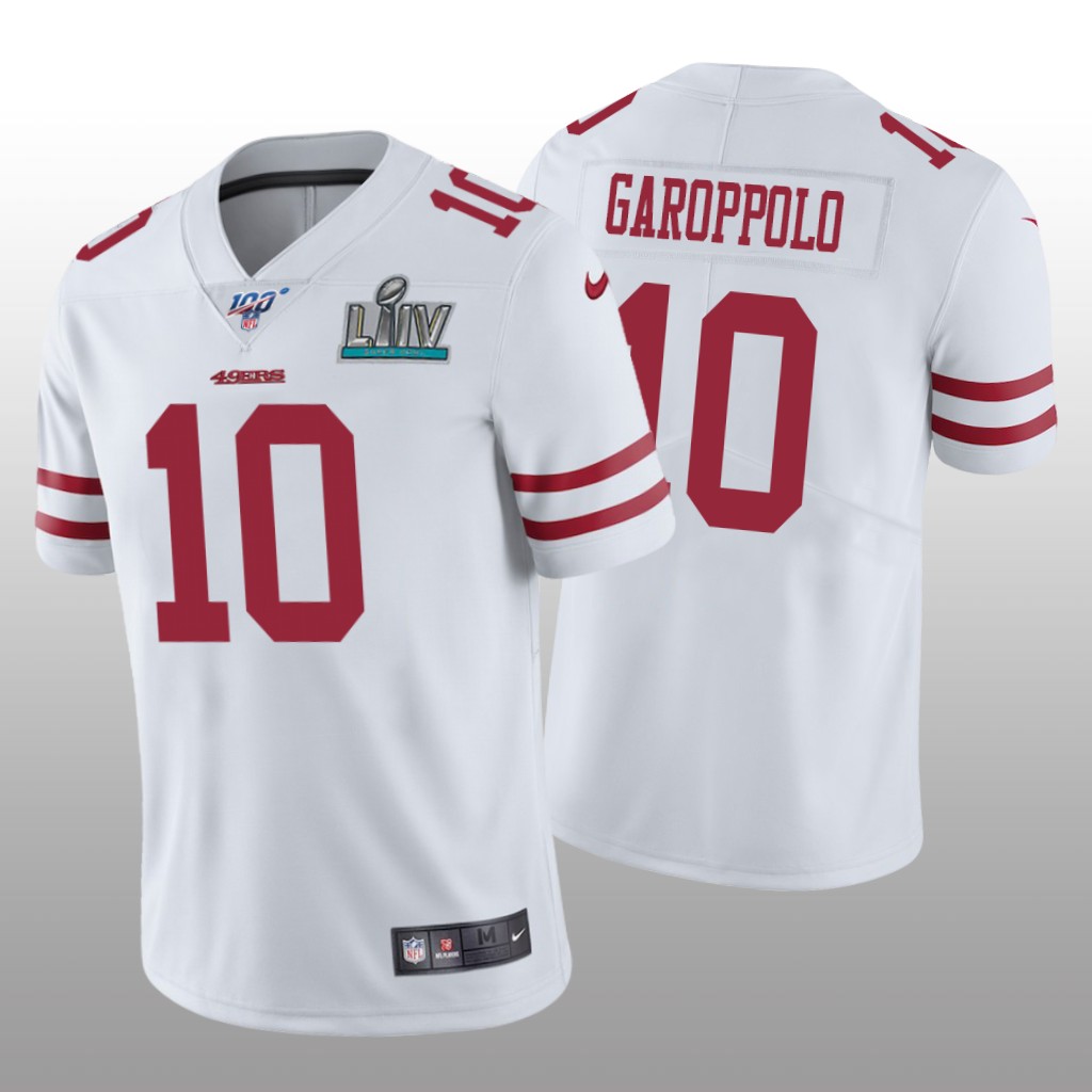 San Francisco 49ers Jimmy Garoppolo White Vapor Limited Jersey Super Bowl LIV - Men's