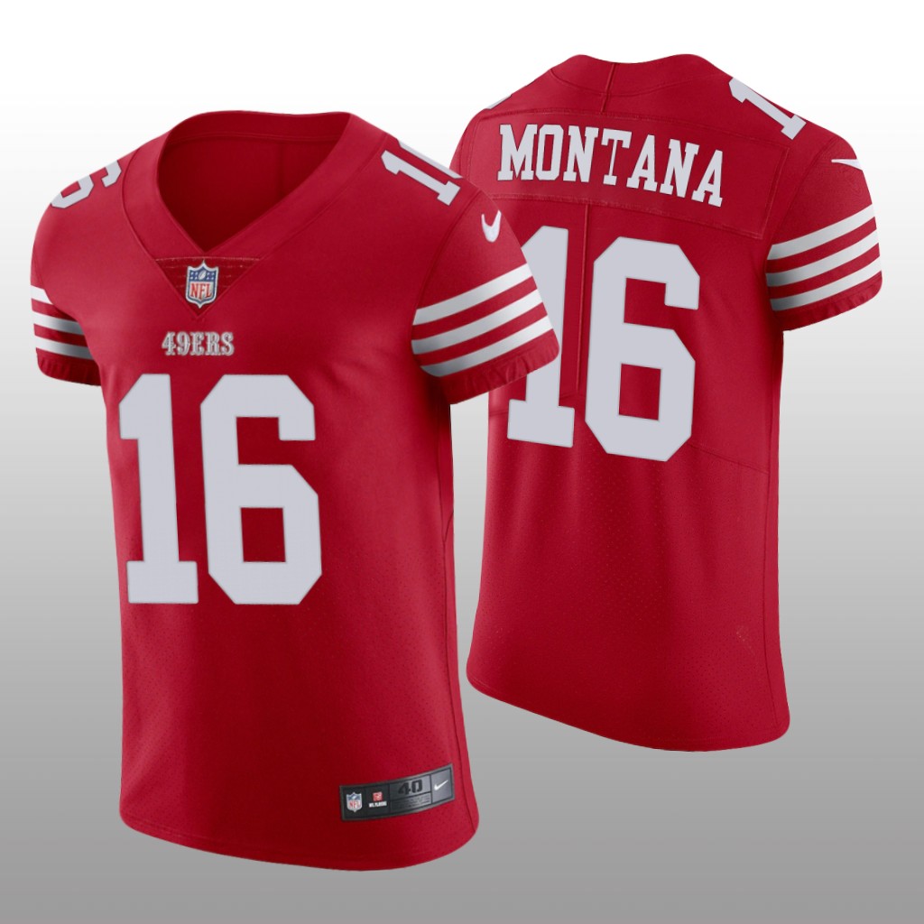 San Francisco 49ers Joe Montana 2022-23 Scarlet Vapor Elite - Men's