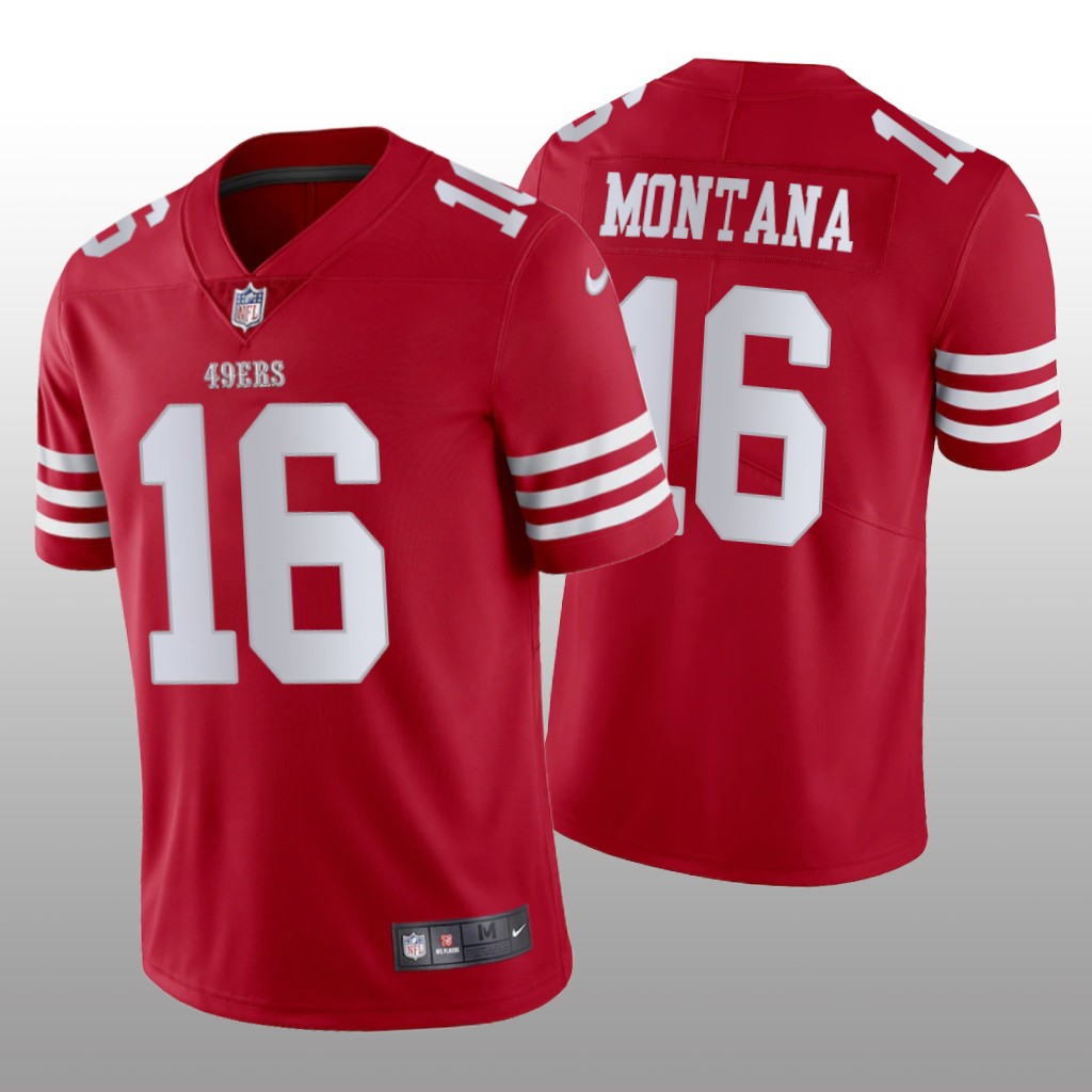 San Francisco 49ers Joe Montana 2022-23 Scarlet Vapor Limited - Men's