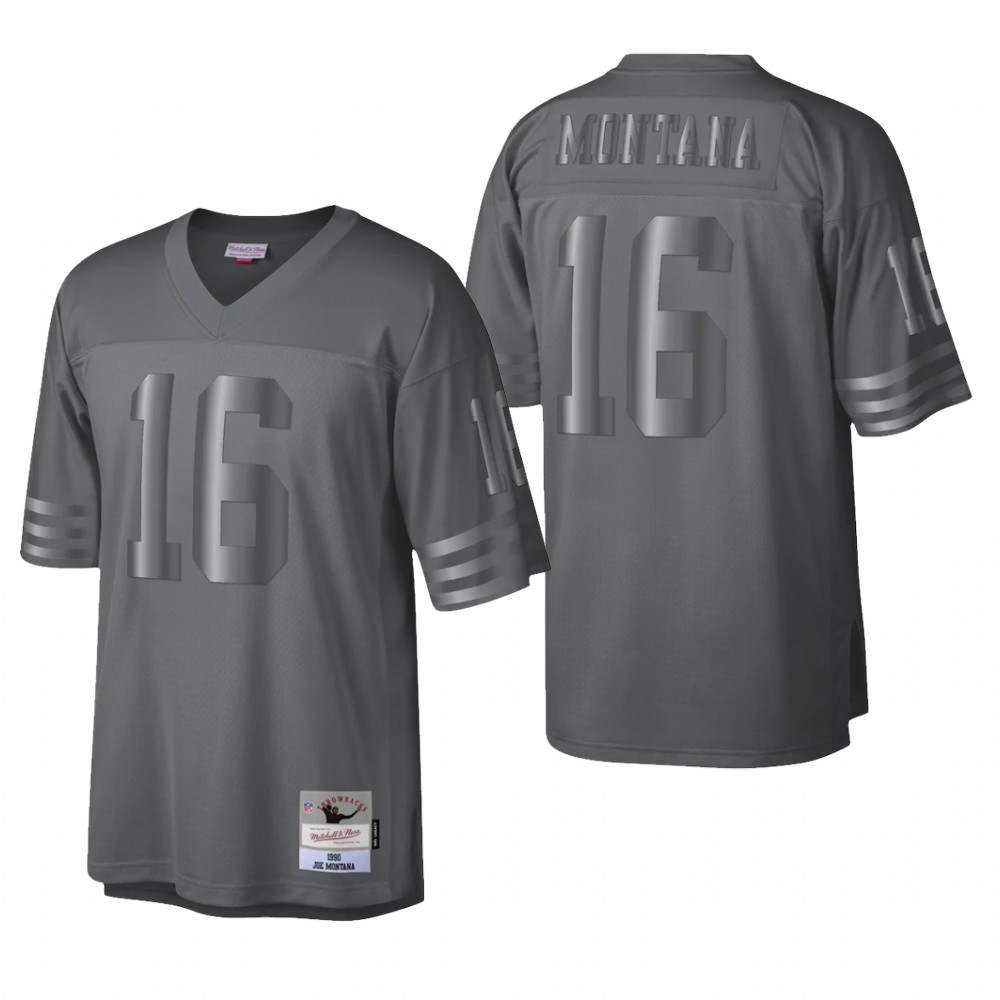 San Francisco 49ers Joe Montana Charcoal Retired Player 1990 Metal Legacy - Men's