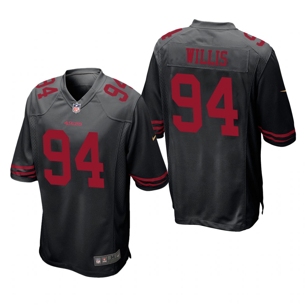 San Francisco 49ers Jordan Willis Black Jersey Game - Men's