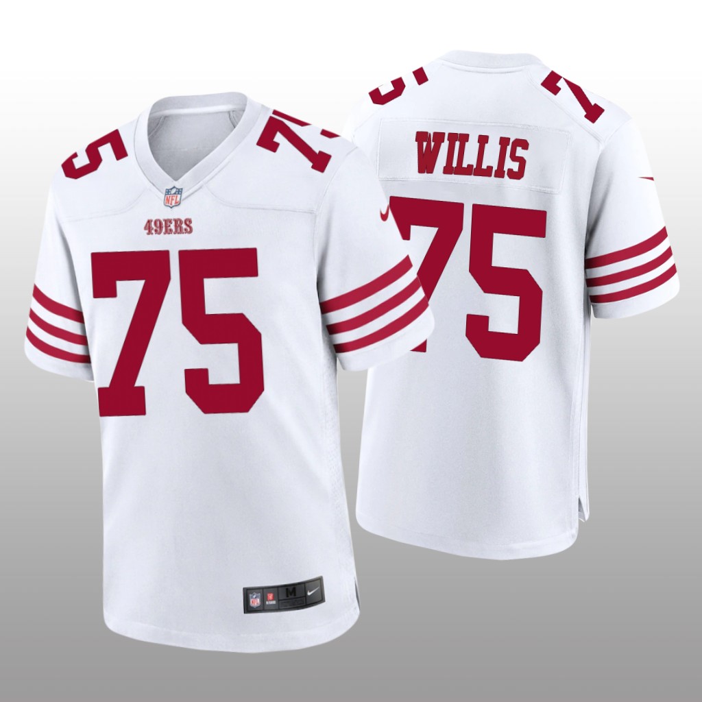 San Francisco 49ers Jordan Willis White Jersey Game - Men's