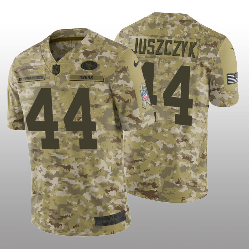 San Francisco 49ers Kyle Juszczyk #44 Salute to Service Jersey - Camo