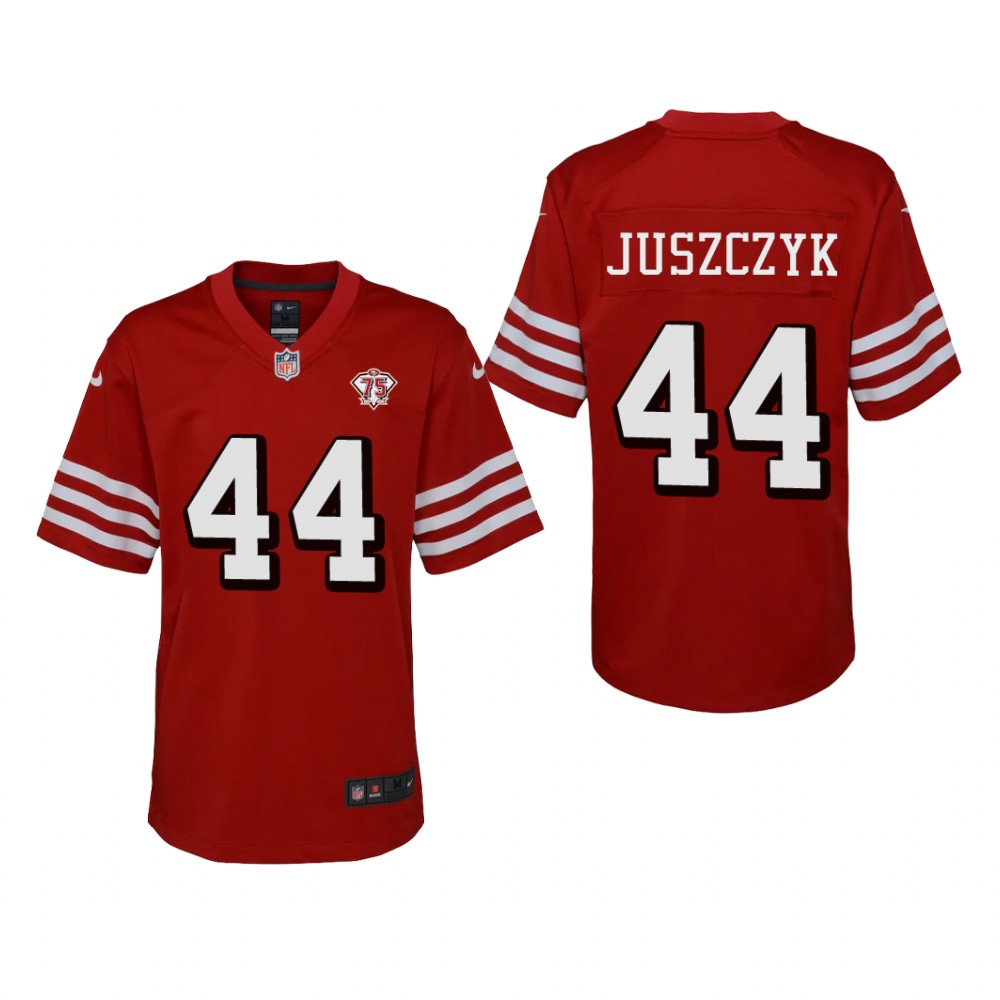 San Francisco 49ers Kyle Juszczyk Scarlet Jersey 75th Anniversary - Youth