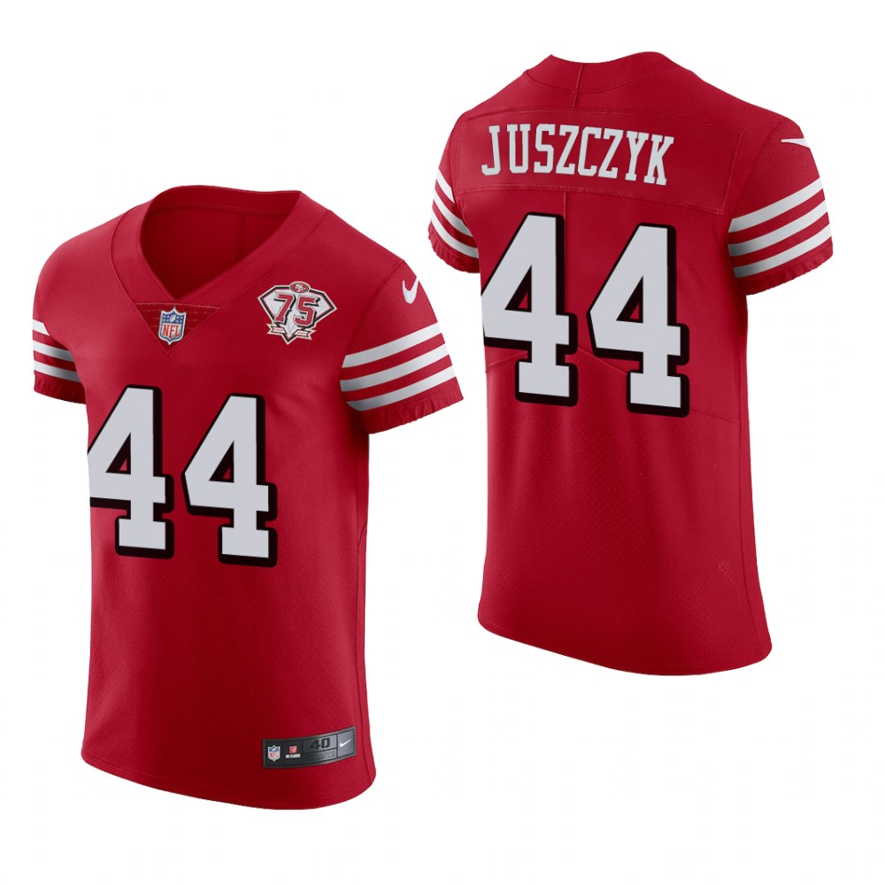 San Francisco 49ers Kyle Juszczyk Scarlet Vapor Elite Jersey 75th Anniversary - Men's