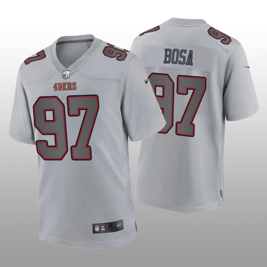 San Francisco 49ers Nick Bosa Gray Jersey Atmosphere Fashion Game - Men's