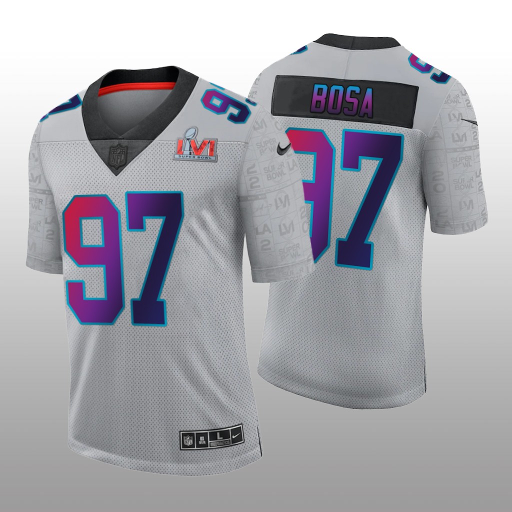 San Francisco 49ers Nick Bosa Gray Limited Super Bowl LVI - Men's