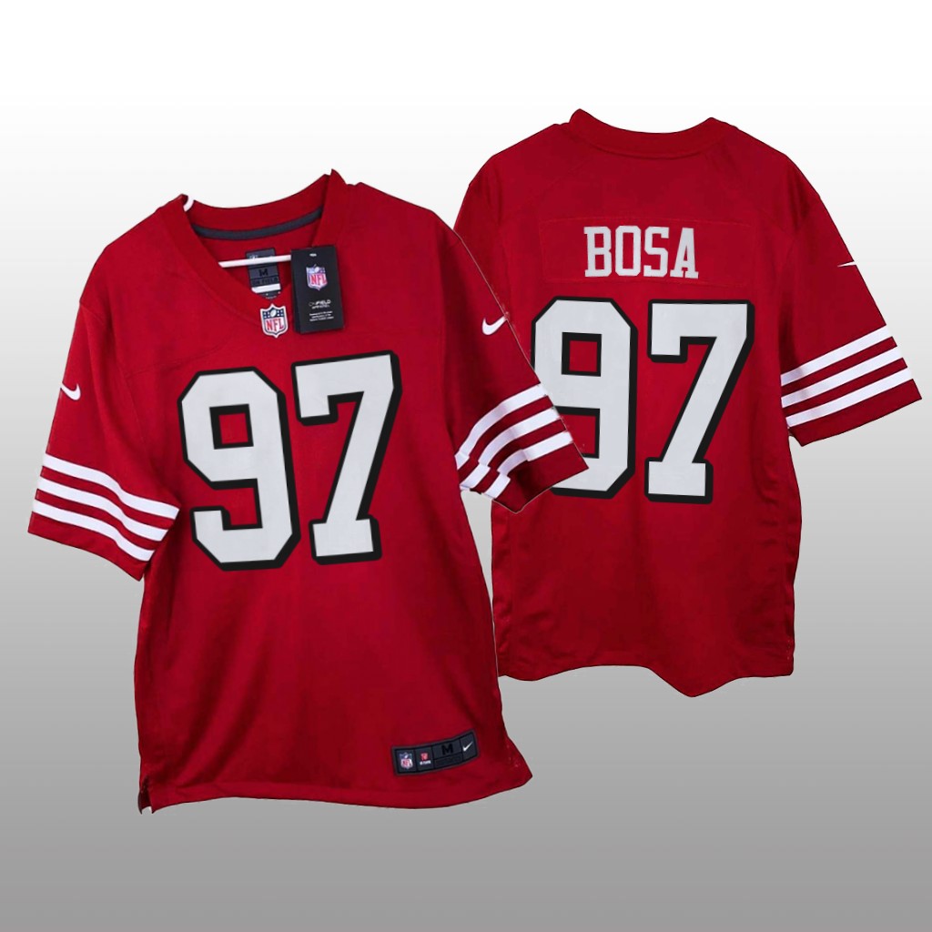 San Francisco 49ers Nick Bosa Scarlet Jersey Game - Men's