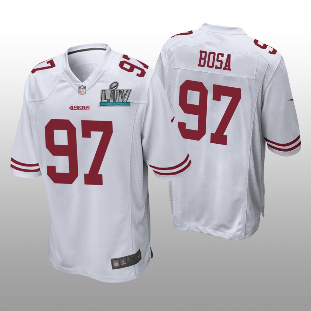 San Francisco 49ers Nick Bosa White Game Jersey Super Bowl LIV - Men's