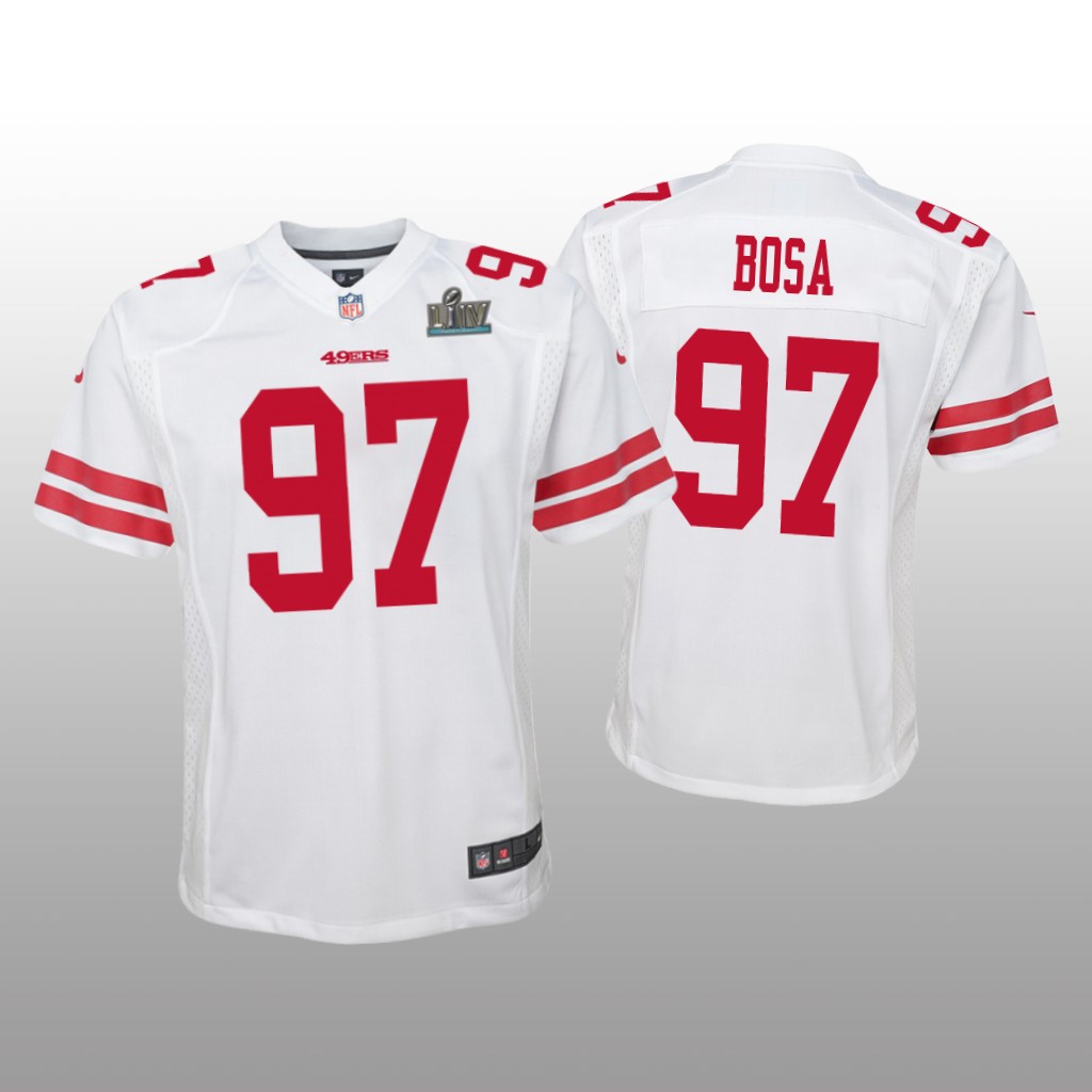 San Francisco 49ers Nick Bosa White Game Jersey Super Bowl LIV - Youth