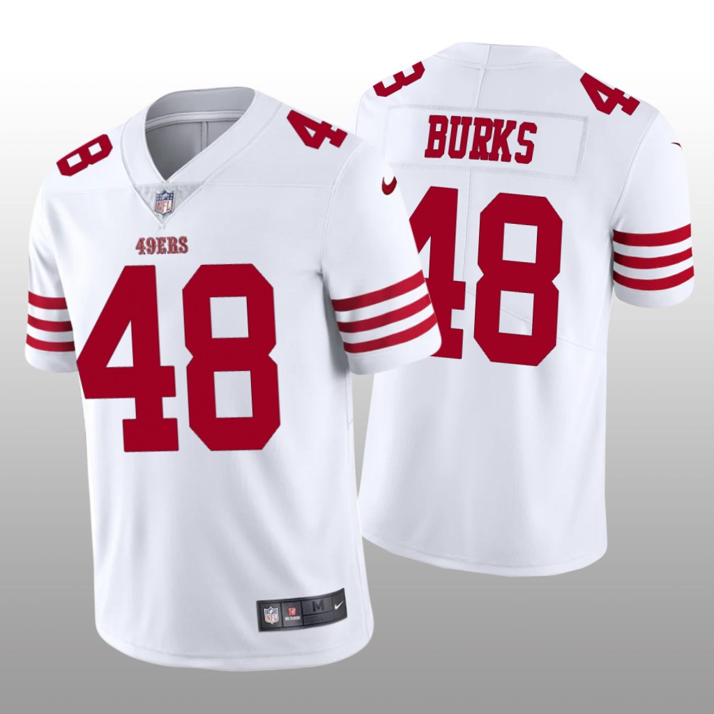 San Francisco 49ers Oren Burks White Jersey Vapor Limited Vapor Limited - Men's