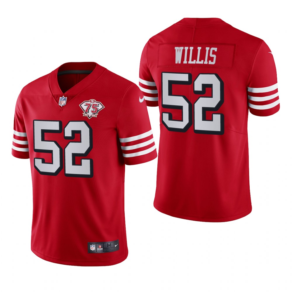 San Francisco 49ers Patrick Willis Scarlet Jersey Vapor Limited - Men's