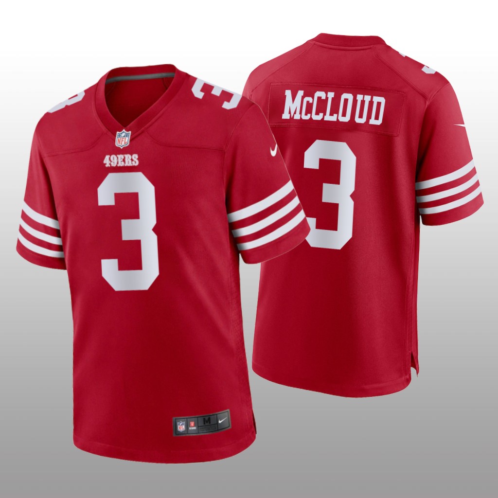 San Francisco 49ers Ray-Ray McCloud Scarlet Jersey Game - Men's