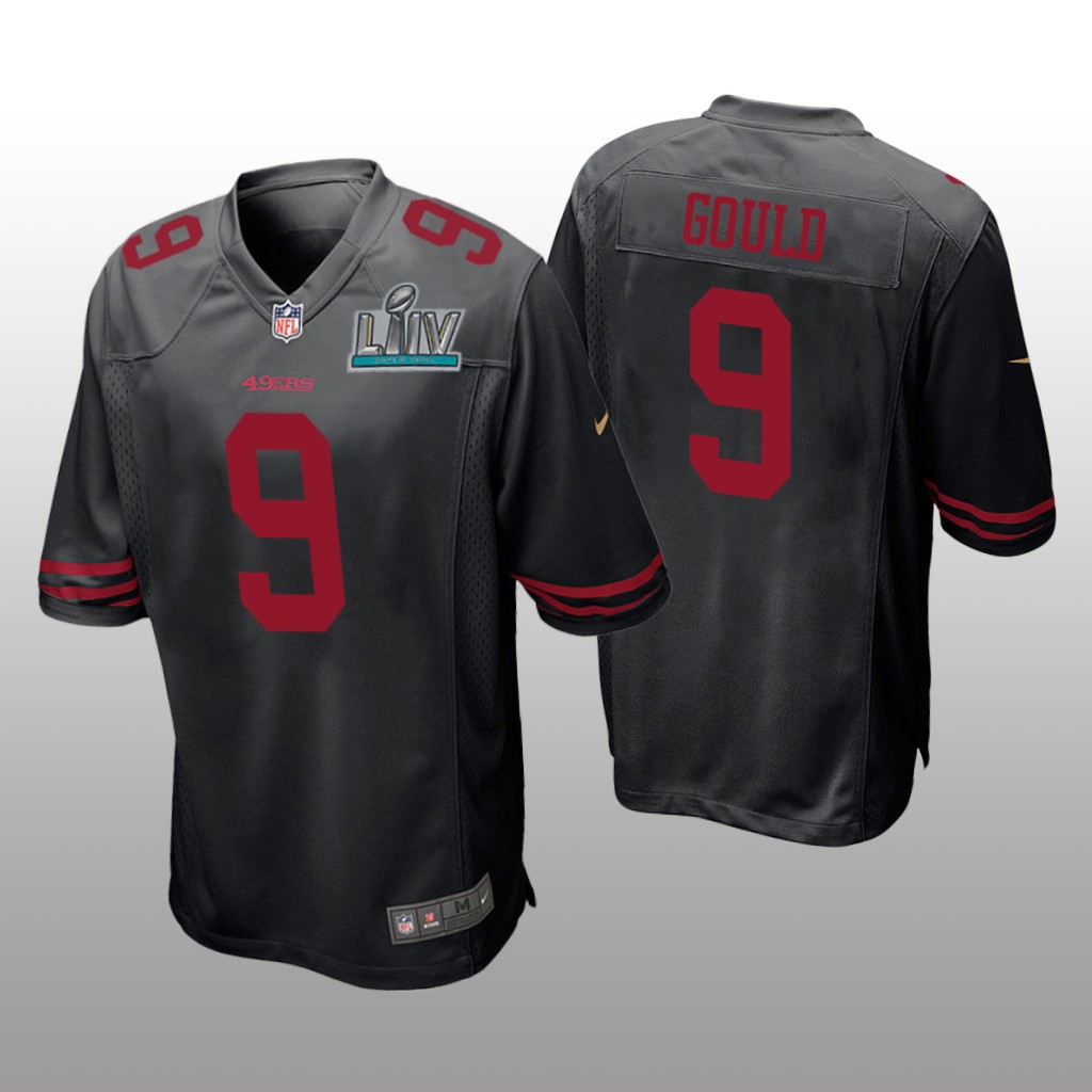 San Francisco 49ers Robbie Gould Black Game Jersey Super Bowl LIV - Men's