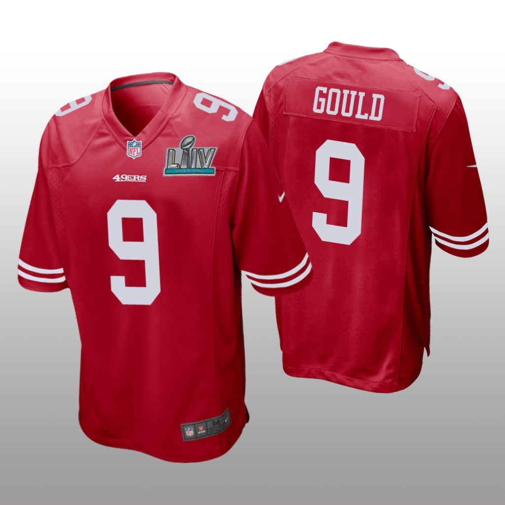 San Francisco 49ers Robbie Gould Scarlet Game Jersey Super Bowl LIV - Men's