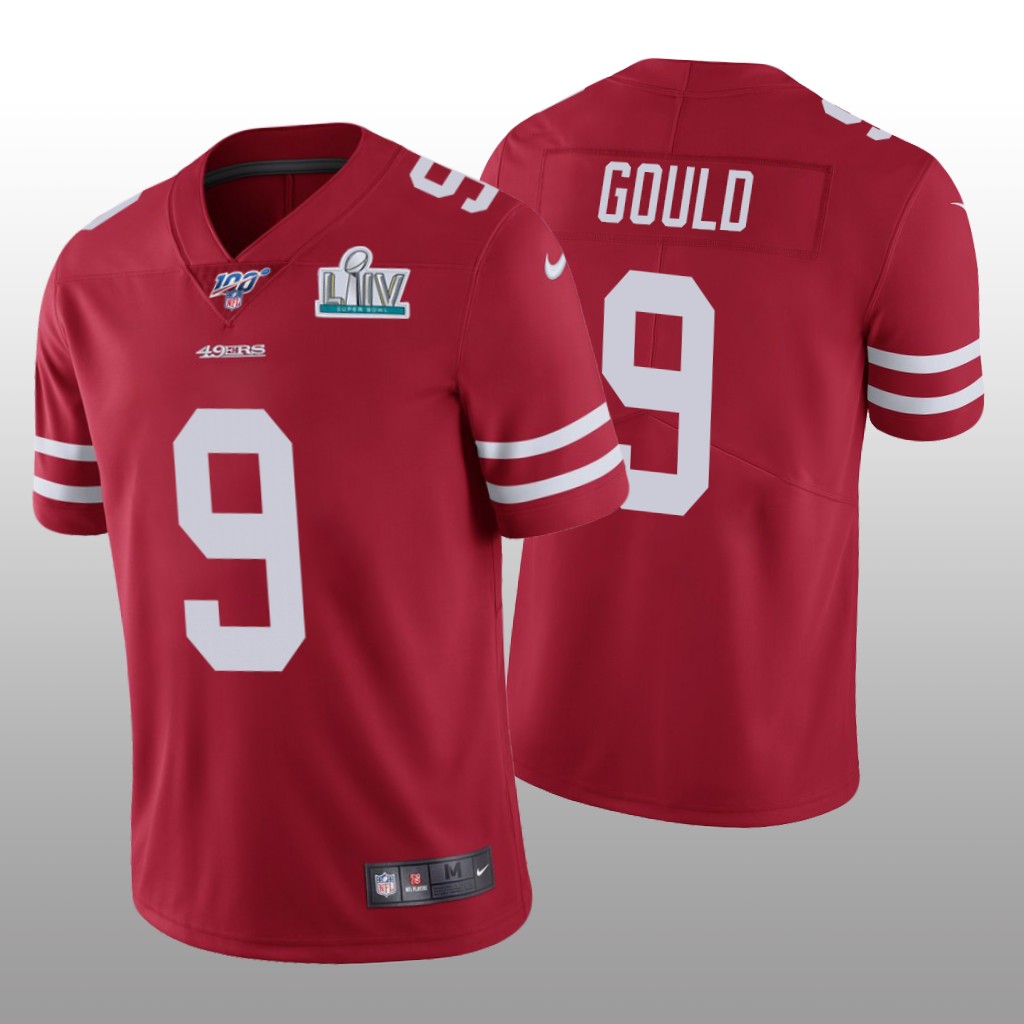 San Francisco 49ers Robbie Gould Scarlet Vapor Limited Jersey Super Bowl LIV - Men's
