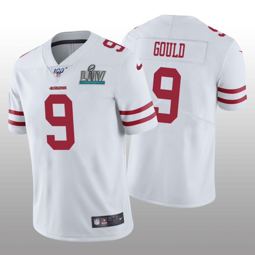San Francisco 49ers Robbie Gould White Vapor Limited Jersey Super Bowl LIV - Men's