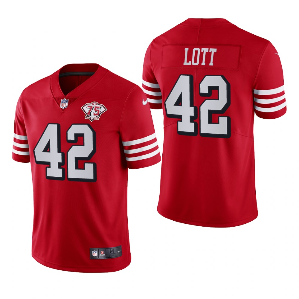 San Francisco 49ers Ronnie Lott Scarlet Jersey Vapor Limited - Men's