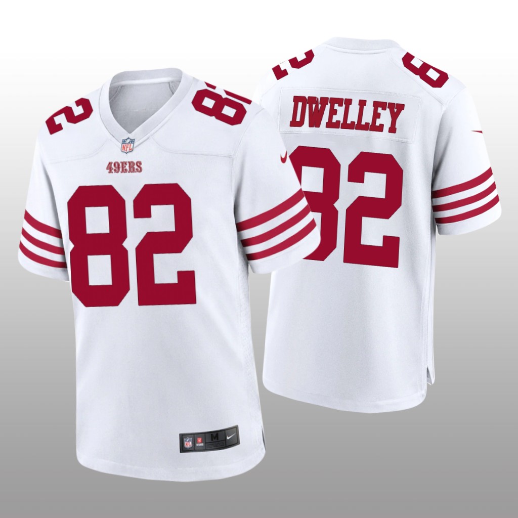 San Francisco 49ers Ross Dwelley 2022-23 White Game - Men's