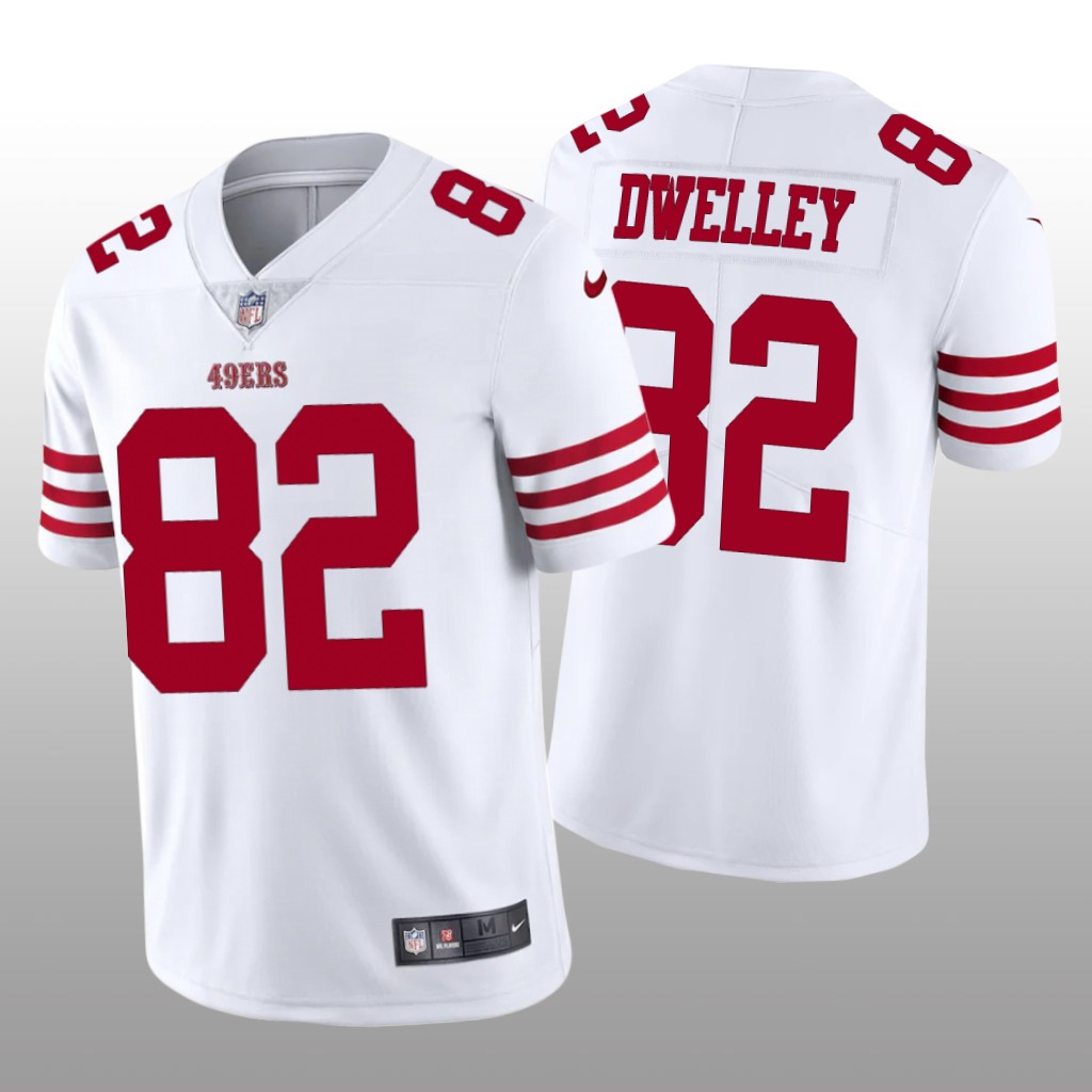 San Francisco 49ers Ross Dwelley 2022-23 White Vapor Limited - Men's