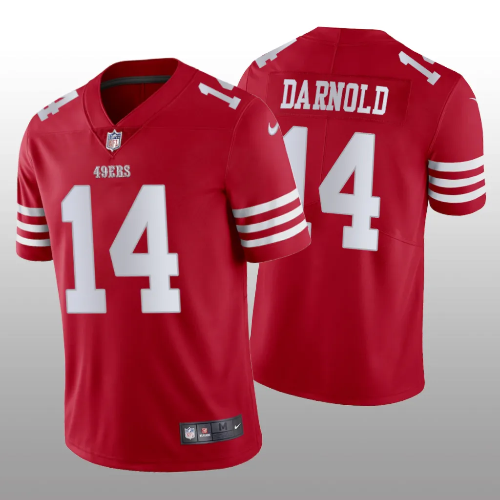 San Francisco 49ers Sam Darnold Scarlet Jersey Vapor Limited - Men's