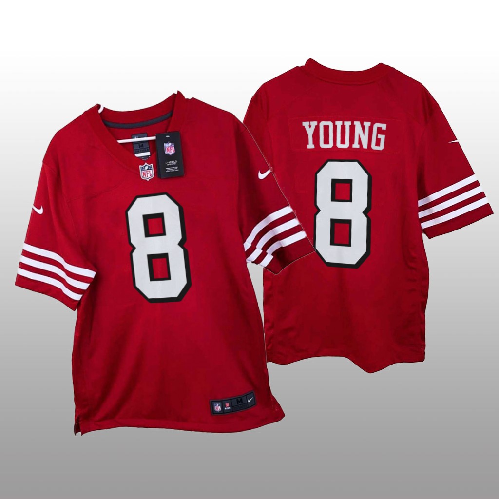 San Francisco 49ers Steve Young Scarlet Jersey Game - Men's