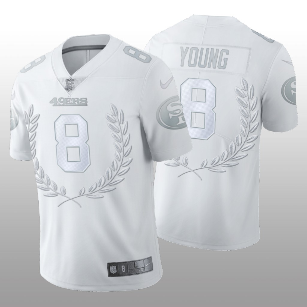 San Francisco 49ers Steve Young White Platinum Limited Jersey NFL MVP Men's