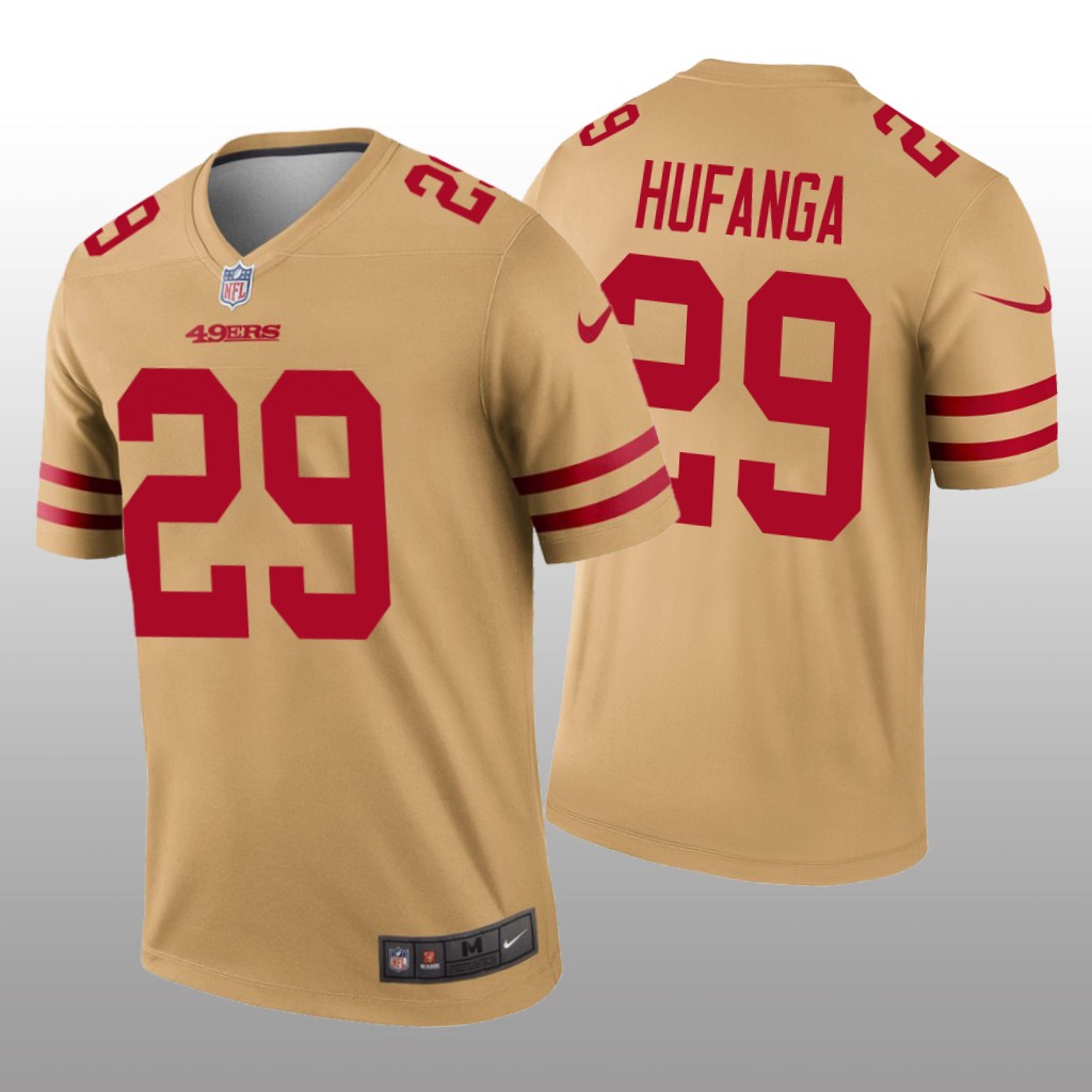 San Francisco 49ers Talanoa Hufanga Gold Jersey Inverted Legend - Men's
