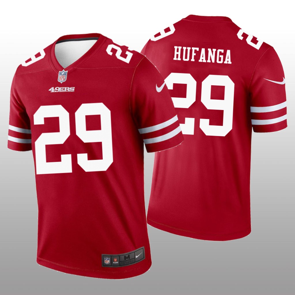 San Francisco 49ers Talanoa Hufanga Scarlet Jersey Legend - Men's