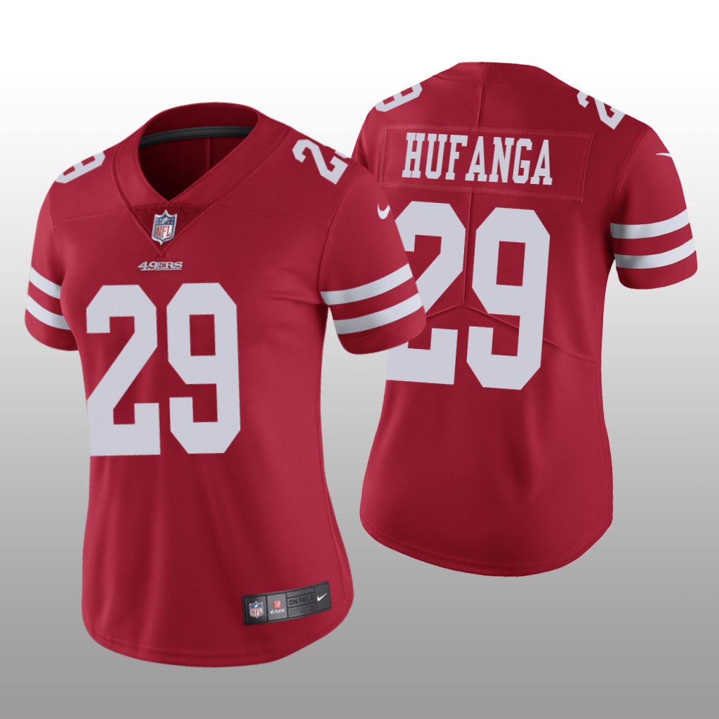 San Francisco 49ers Talanoa Hufanga Scarlet Jersey Vapor Limited - Women's