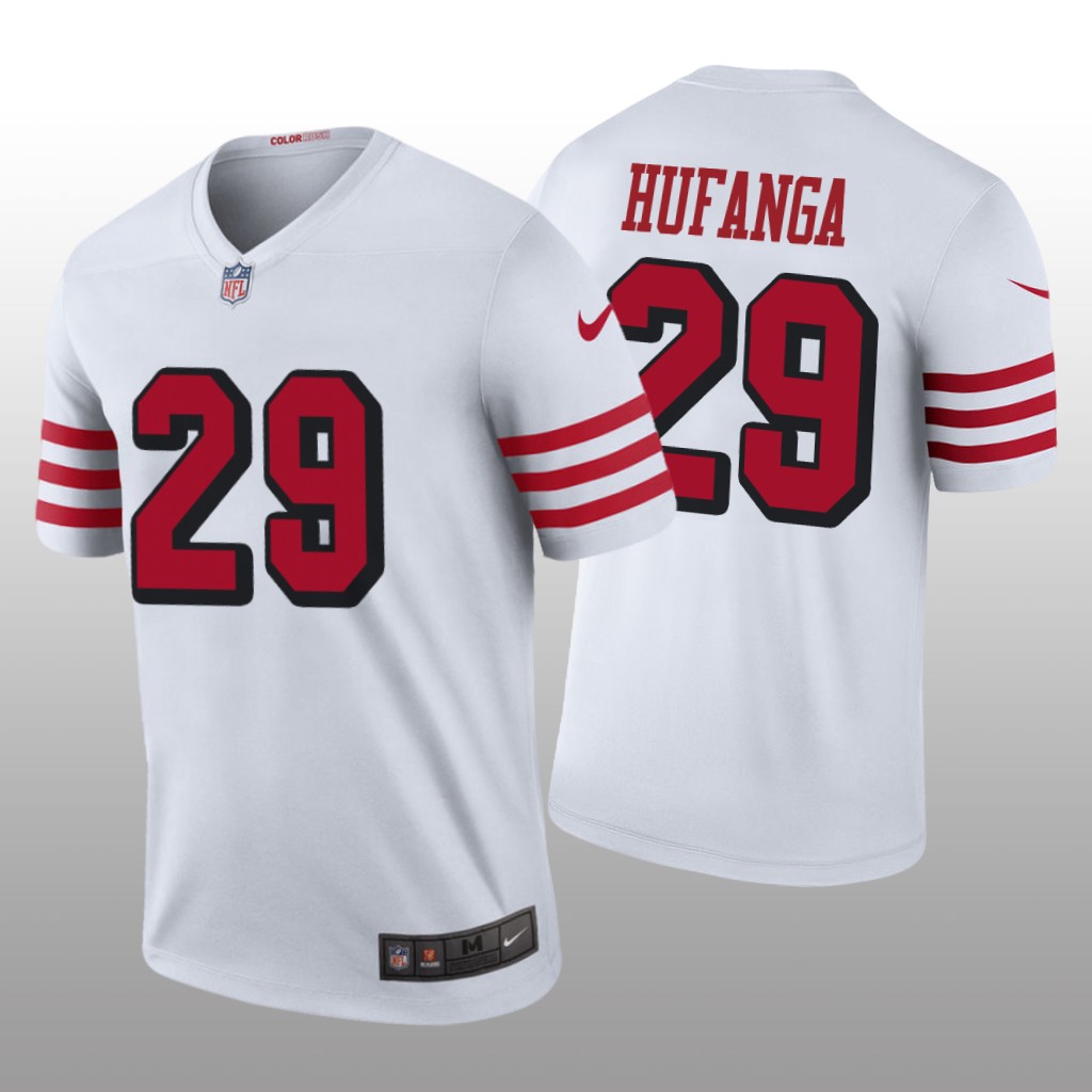 San Francisco 49ers Talanoa Hufanga White Jersey Color Rush Legend - Men's