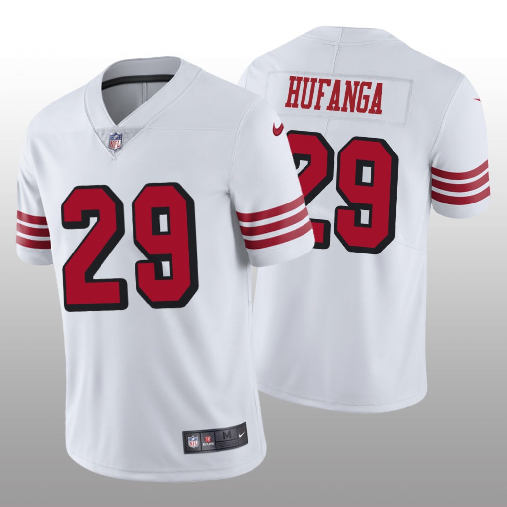 San Francisco 49ers Talanoa Hufanga White Jersey Color Rush Limited - Men's