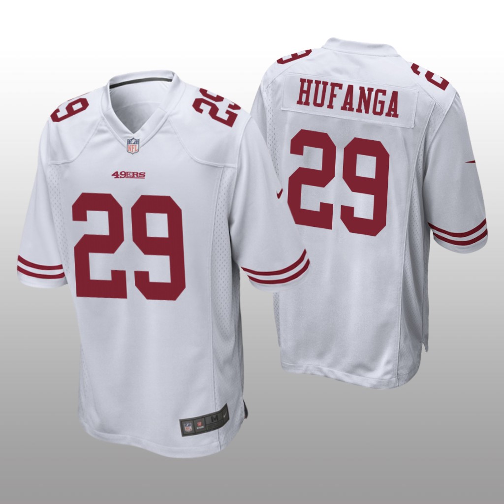 San Francisco 49ers Talanoa Hufanga White Jersey Game - Men's