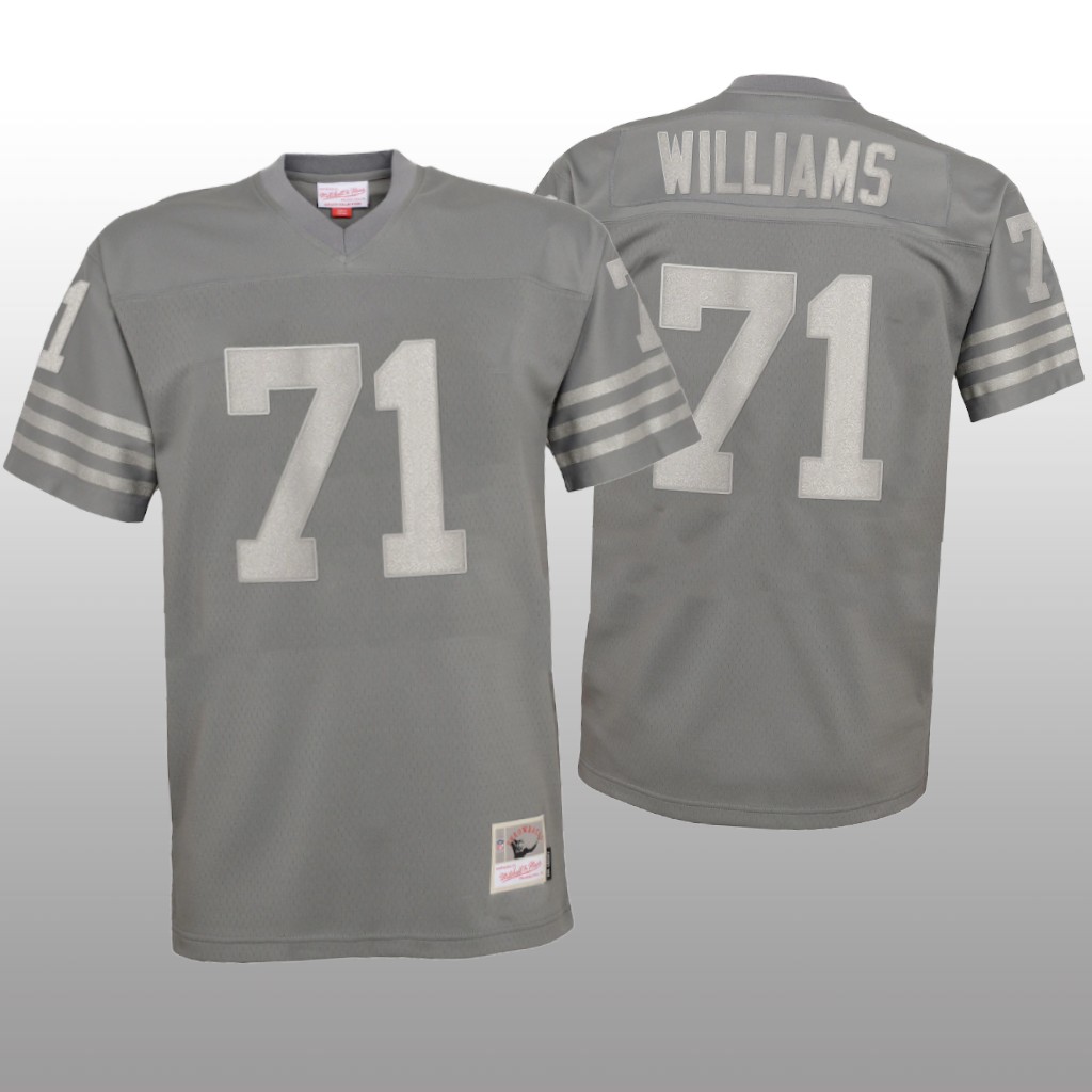 San Francisco 49ers Trent Williams Charcoal Jersey Metal  - Youth